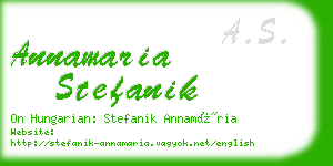 annamaria stefanik business card